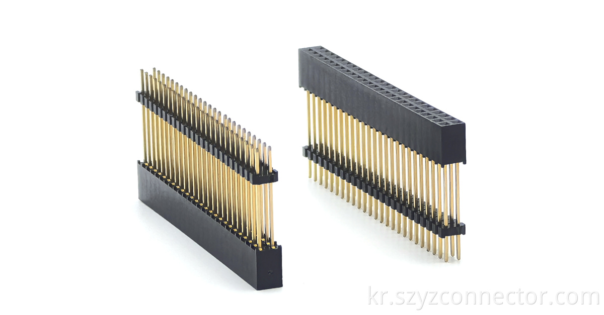 2.0mm Pitch Female header Connector Dual Row Add H1.5 Plastic Y type Straight H7.85mm 2*25P